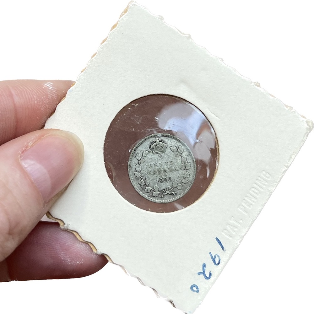 🎈$10 add on - 1920 5 CENTS CANADA - George V